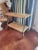 Charming antique rustic wood and cast iron two tier cart...Great as a kitchen island or work table. It would be great with...