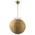 Mid-Century Modern Swedish Ball Rattan and Brass Pendant Light, 1950s For Sale - Image 16 of 16