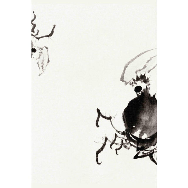 Japanese Japanese Crabs by Katsushika Hokusai, Vintage Japanese Art Print Reproduction, 24" X 16" For Sale - Image 3 of 8