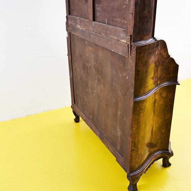 Antique Cabinet in Walnut Veneer, 1900s For Sale - Image 18 of 18