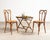 A refined charming pair of stamped Jacob and Josef Kohn for Mundus Viennese bent beechwood side chairs from the Art...
