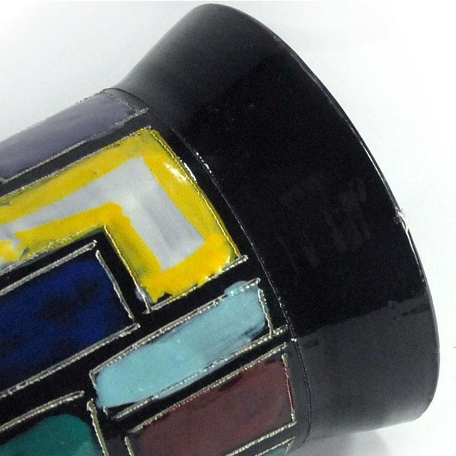 Italian Ceramic Vase by Aldo Londi for Bitossi, 1960s For Sale - Image 9 of 12