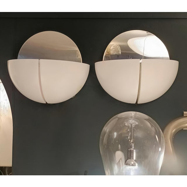 Silver Spicchio Wall Lamps by Danilo & Corrado Aroldi for Stilnovo, Italy 1970s Set of 2 For Sale - Image 8 of 10