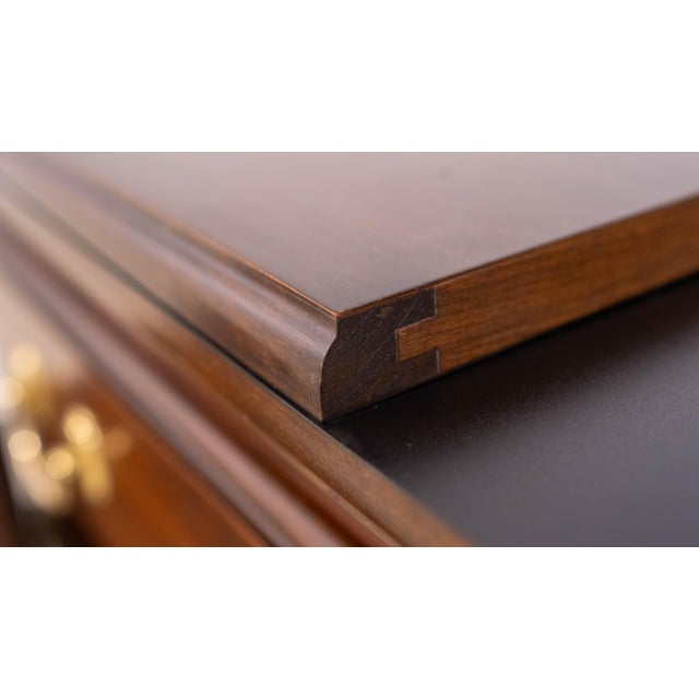 Harden Furniture 1980s Harden Cherry Flip Top Server Cabinet For Sale - Image 4 of 18