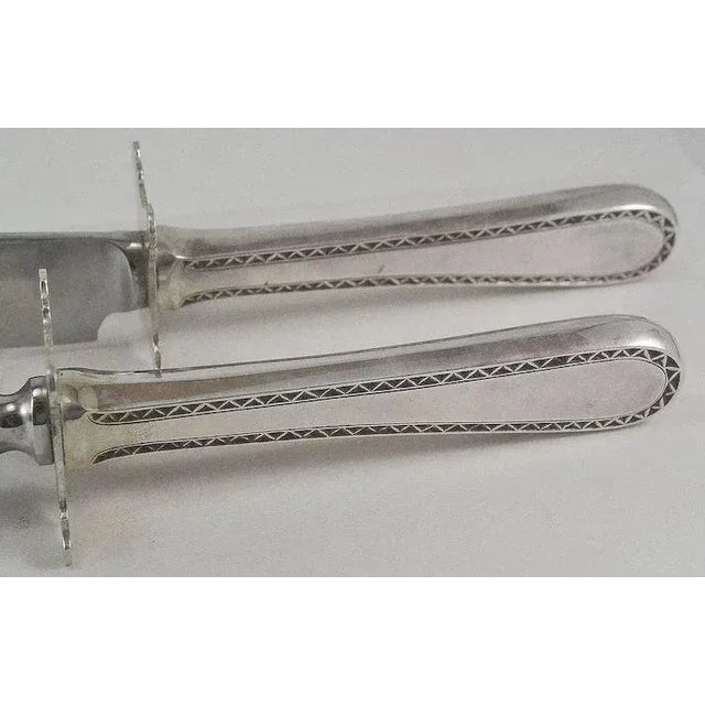 Large Winslow Pattern S Kirk & Son Sterling Silver Carving Set For Sale - Image 6 of 10