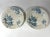 Ceramic Pair of French Blue Transferware Plates by Doulton Burslem England - Arundel Pattern - Floral and Pomegranate Design For Sale - Image 7 of 7