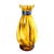 Vintage Murano Amber Swirl Art Glass Bud Vase, 1980s Italian Hand Blown (6" Height) For Sale