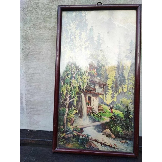 Moritz Wunderlich, Mill, Alps, 1890s, Watercolor For Sale - Image 8 of 8