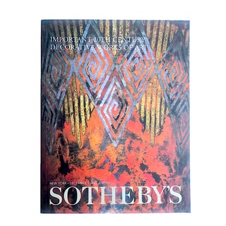 Sotheby’s New York Catalog Important 20th Century Decorative Works of Art, December 1 and 2, 2000 For Sale