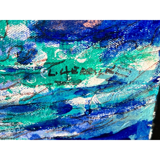2011 Original Expressionist Painting "Adrift in a Color by Number World" by Luis Herrick For Sale - Image 4 of 6