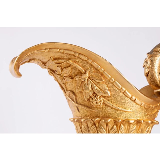 Antique Patinated Bronze Ewers, Set of 2 For Sale - Image 3 of 15