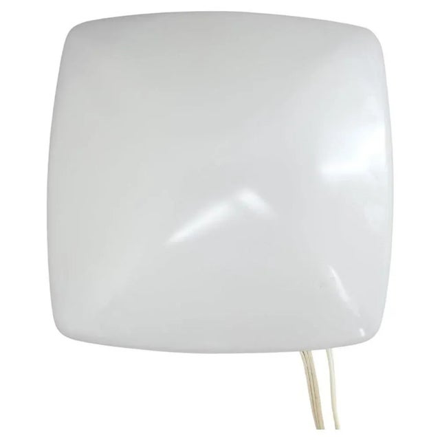 Milk Glass Wall Lamp, Czechoslovakia, 1970s For Sale - Image 9 of 9