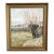 Antique Original Landscape Oil Painting, Signed Countryside Art For Sale