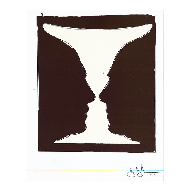 Jasper Johns Original Lithograph Cup Two Picasso XXe Siecle 1973 For Sale