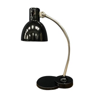 Black Desk Lamp with Enamel Roof from Zirax, 1930s For Sale