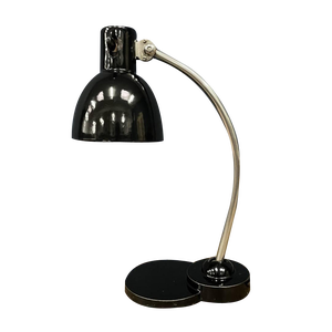 Black Desk Lamp with Enamel Roof from Zirax, 1930s