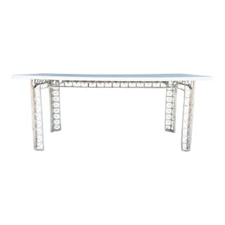 Mid Century Modern Spun Fiberglass Rectangular Dining Table For Sale