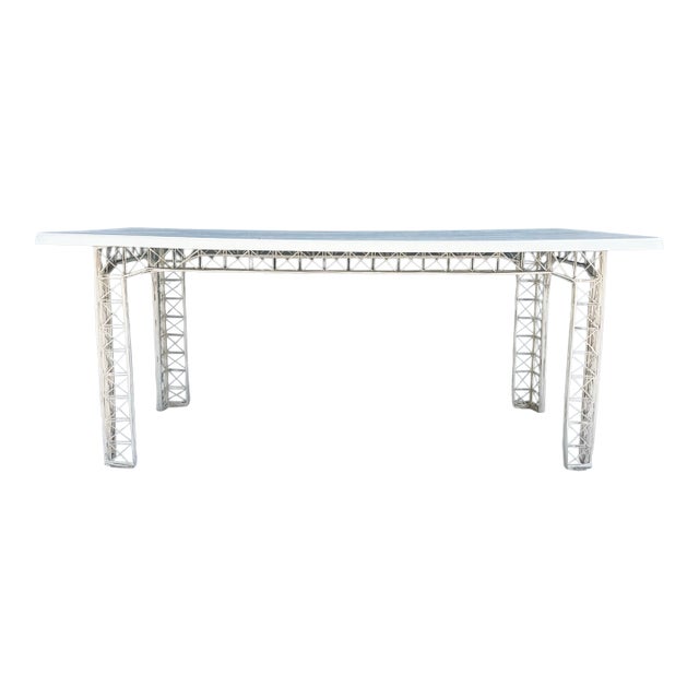 Mid Century Modern Spun Fiberglass Rectangular Dining Table For Sale