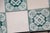 1920s Portuguese Art Deco Tiles Set of 32 Large Green & White Antique Decorative Tiles For Sale - Image 4 of 18