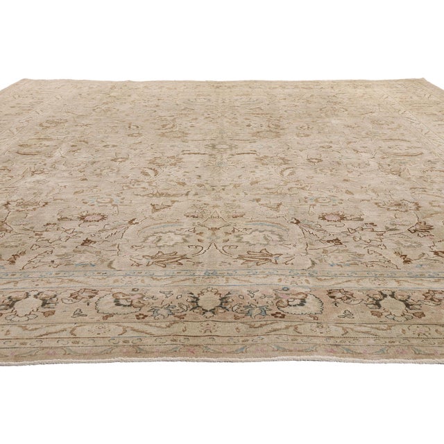 Contemporary Antique Persian Tabriz Rug, 09'06 X 12'04 For Sale - Image 3 of 10
