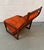 Unique Mid-Century Modern Teak Orange Lounge Chair For Sale - Image 4 of 9