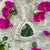Traditional Natural Tourmaline Diamond Pendant Necklace 17" 14k W Gold 2.49 TCW Certified For Sale - Image 3 of 14