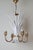 Hollywood Regency Hollywood Regency Leaf Chandelier in White and Gold from Hans Kögel, 1960s For Sale - Image 3 of 18