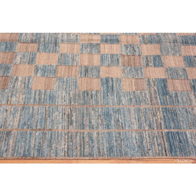 Textile Nazmiyal Collection Modern Checkboard Area Rug For Sale - Image 7 of 7