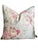 Vintage Handmade Waverly's "Forever Yours Peony" Fabric Down Throw Pillow For Sale - Image 4 of 10