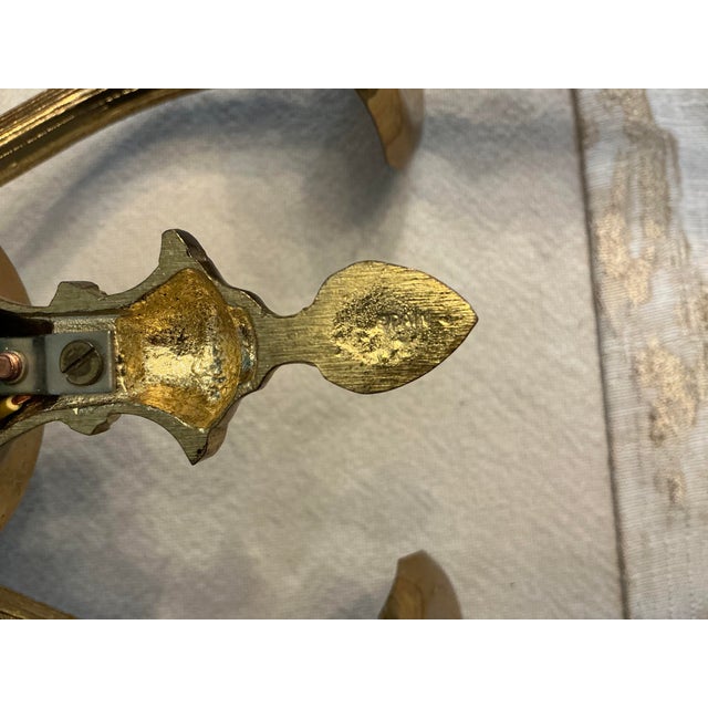 Vintage Greene's Nyc Lighting Mid-Century Solid Spanish Brass Ornate Wall Sconces - Pair For Sale In New York - Image 6 of 10