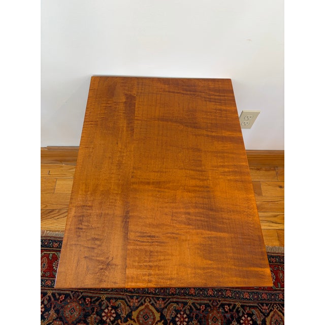 Pair of Tiger Maple End Tables For Sale In Boston - Image 6 of 8