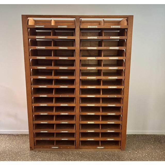 Wooden Archive Cabinet with 28 Drawers, 1940s For Sale - Image 11 of 12