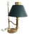 Vintage English Banker Desk Lamp in Brass For Sale