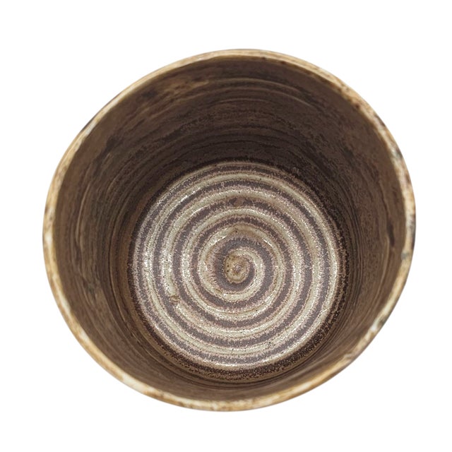 Set of 3 Artisan Studio Pottery Yunomi Tea Bowls – Handcrafted in Japanese Style For Sale - Image 13 of 16