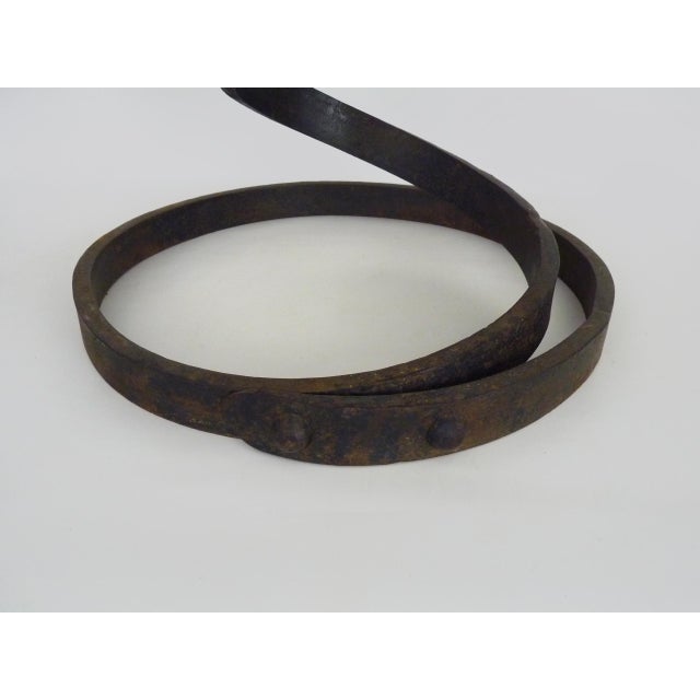 Black Vintage Coffee Table with Industrial Spring and Copper Top, 1950s For Sale - Image 8 of 9