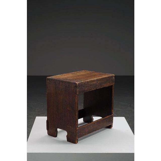 Dutch Wooden Stool, 1930s For Sale - Image 13 of 13