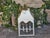 Brass Mid 20th Century White Painted Metal Lantern with Glass Panels and Pagoda Top, USA Wired For Sale - Image 8 of 8