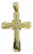 2.8 Ct White Diamond Big Cross Pendant in 14 Kt Yellow Gold with Big Bail 21.5gm For Sale