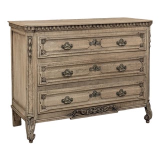 18th Century French Louis XVI Commode ~ Chest of Drawers in Stripped Oak For Sale