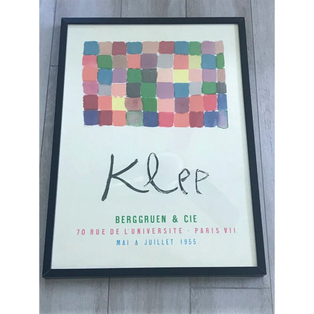 Abstract Paul Klee Original Exhibition Poster, Berggruen and Cie, Paris 1955 For Sale - Image 3 of 7