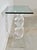 Lucite Helix Console Table With Custom Glass Top, Post Modern 1980s Handmade For Sale - Image 12 of 17