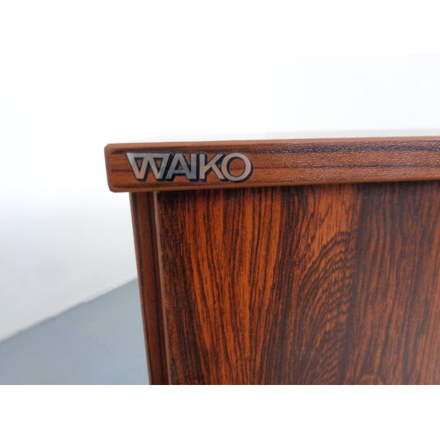 1970s Small Laminated Sideboard in Rosewood Finish from Waiko, Germany, 1970s For Sale - Image 5 of 17