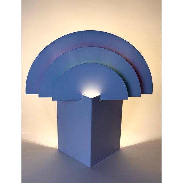 Metal Large No Neon Table or Wall Lamp attributed to Olle Andersson for Boréns, Sweden, 1980s For Sale - Image 7 of 17