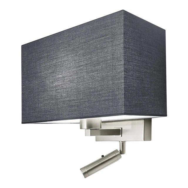 Gotham Lighting Brushed Nickel Led Focus Reading Light With Shade For Sale