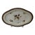 Antique English Caughley Salopian Porcelain Dresden Flowers Oval Dish For Sale