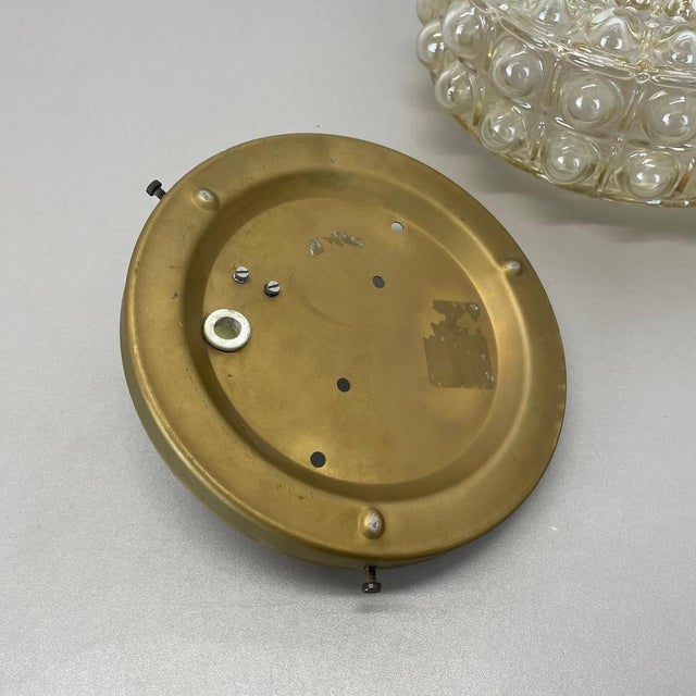 Amber Bubble Structure Wall Light attributed to Helena Tynell for Glashütte Limburg, 1960s For Sale - Image 8 of 18