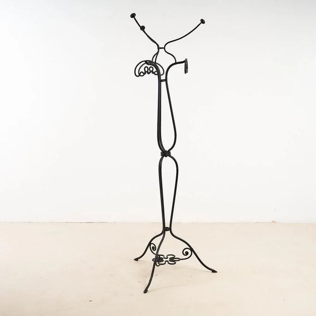 Vintage Wrought Iron Hanger For Sale - Image 5 of 5