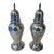 Early 20th Century Unique Tall Sterling Salt & Pepper Shakers For Sale