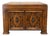 Vintage Mediterranean Revival Carved Wood Cabinet End Table For Sale