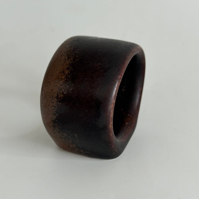 1960s Ruska Napkin Ring by Ulla Procope for Arabia Finland, 1960s, Set of 6 For Sale - Image 5 of 7